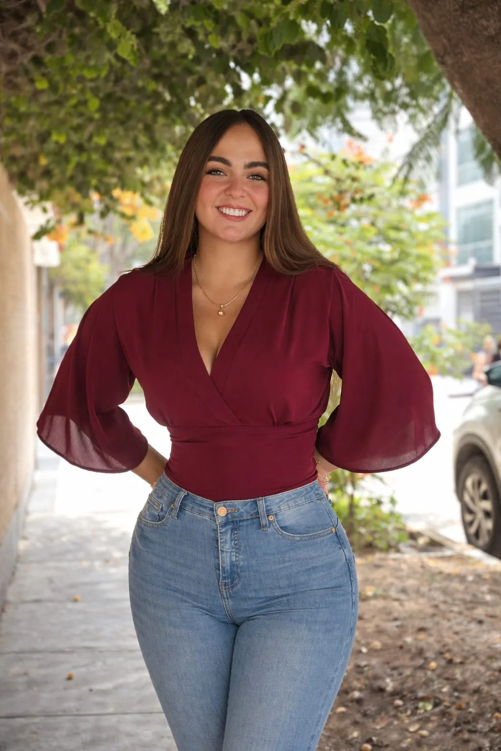 BLUSA GRETTA VINO