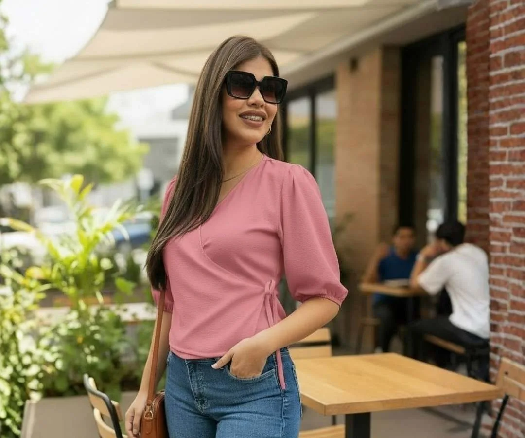 BLUSA ZAIDA PALO ROSA